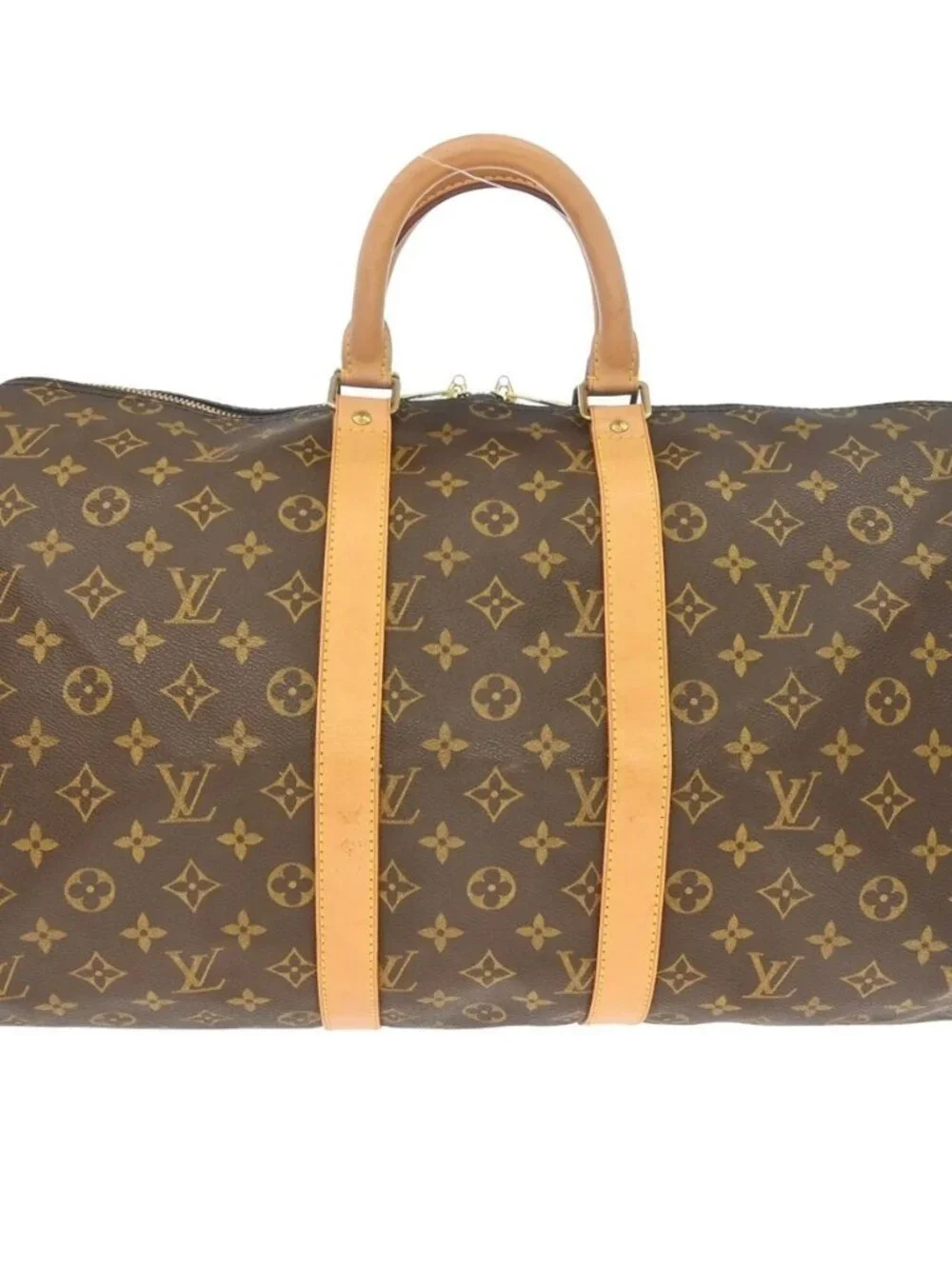 Best05 LOUIS VUITTON KEEPALL 45 DUFFLE HANDBAG MONOGRAM
